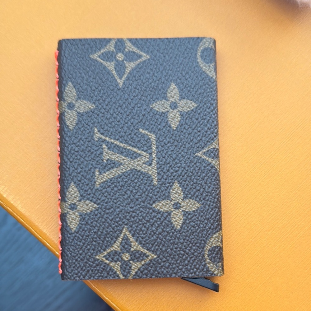 Brown Card Holder(upcycled) - holds up to 8 cards